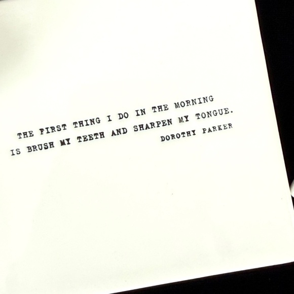 Restoration Hardware Dorthy Parker Literary Quote Coasters in Box Excellent - Picture 5 of 11